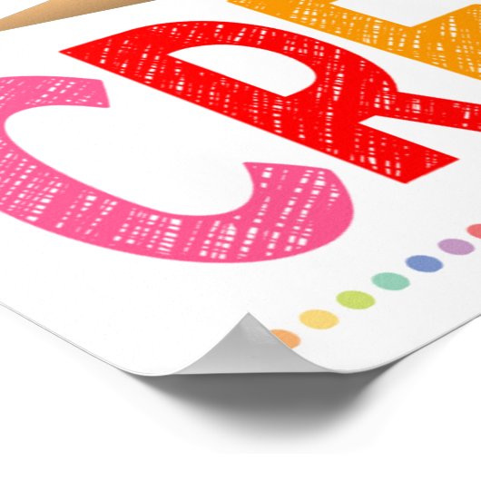 Poster Motivational Rainbow Classroom (Coin)