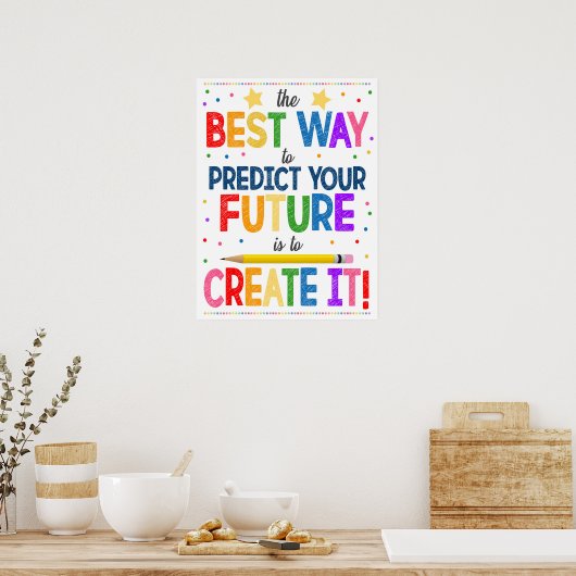 Poster Motivational Rainbow Classroom (Cuisine)