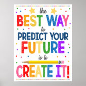 Poster Motivational Rainbow Classroom (Devant)