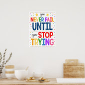 Poster Motivational Rainbow Classroom (Cuisine)