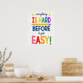 Poster Motivational Rainbow Classroom (Cuisine)