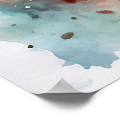 Poster Motivationnel Aquarelle murale 46 (Coin)