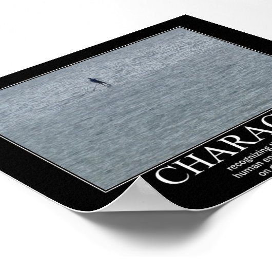 Poster motivationnel : CARACTÈRE (Coin)