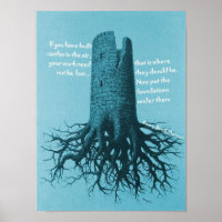 Poster Motivationnel Château Thoreau en l'air