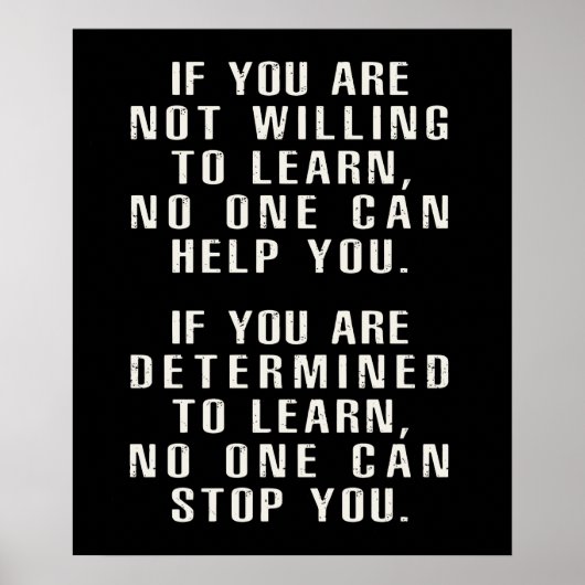 Poster Motivationnel, Citations Positives, Déclarations P (Devant)