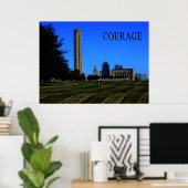 Poster Motivationnel Courage (Bureau à domicile)