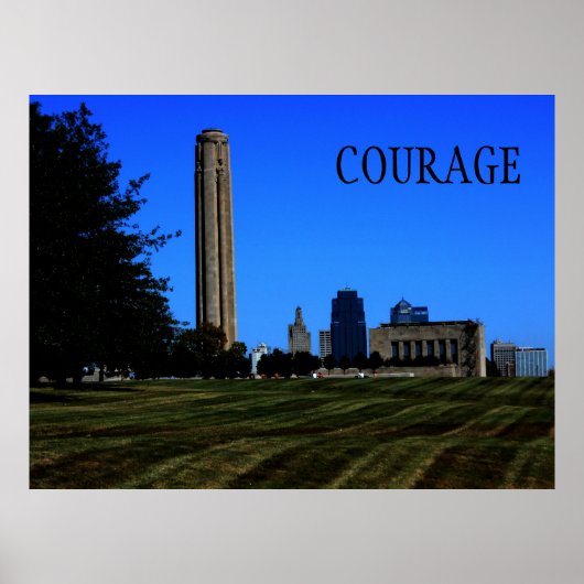 Poster Motivationnel Courage (Devant)