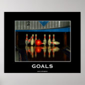 Poster motivationnel de Bowling Pins (Devant)