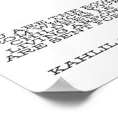 Poster motivationnel de Kahlil Gibran (Coin)