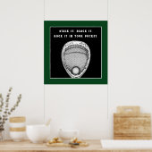 Poster Motivationnel de Lacrosse Goalie (Cuisine)