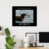 Poster Motivationnel de l'aigle chauve (Bureau à domicile)