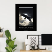 Poster Motivationnel de l'aigle chauve (Bureau à domicile)