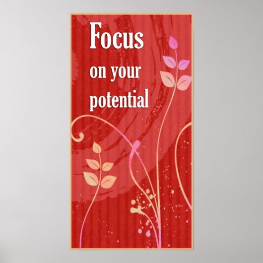 Poster motivationnel de l'attitude positive (Devant)