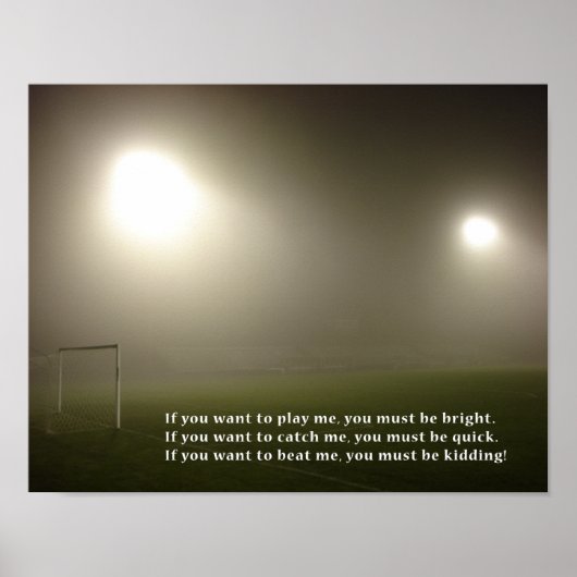 Poster Motivationnel de l'étoile de football (Devant)
