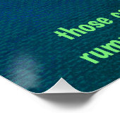 Poster motivationnel de l'ours à vélo (Coin)