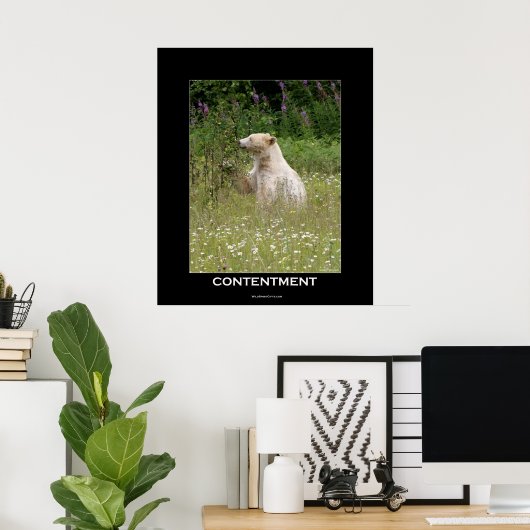 Poster Motivationnel de l'Ours Esprit (Bureau à domicile)