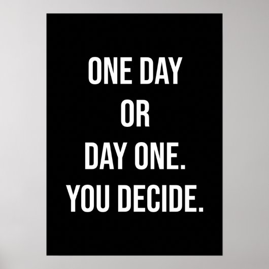 Poster motivationnel de réussite et de gymnase (Devant)