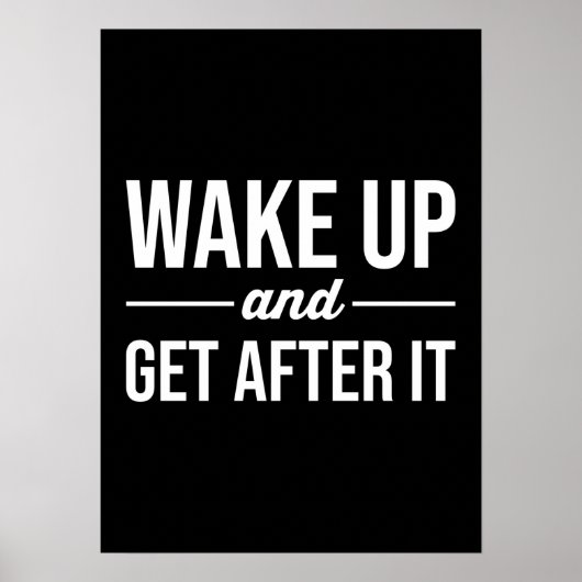 Poster motivationnel de réussite et de gymnase (Devant)