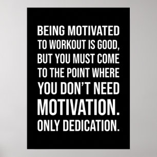 Poster motivationnel de réussite et de gymnase