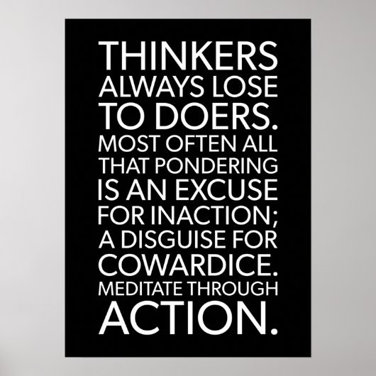 Poster motivationnel de réussite et de gymnase (Devant)