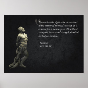 Poster motivationnel de réussite et de gymnase