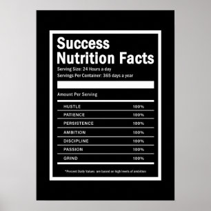Poster motivationnel de réussite et de gymnase
