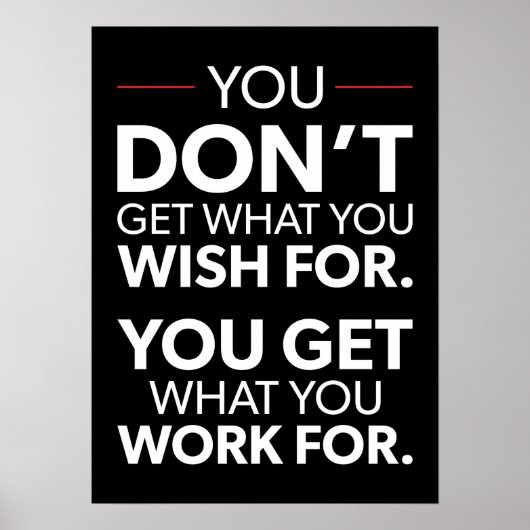 Poster motivationnel de réussite et de gymnase (Devant)