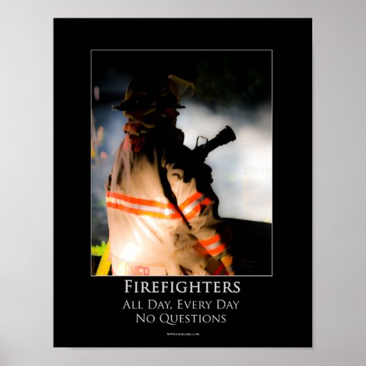 Poster Motivationnel des pompiers (Devant)