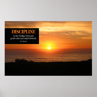Poster Motivationnel Discipline Imprimer