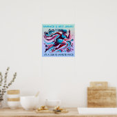 Poster Motivationnel du coureur de la venge (Cuisine)