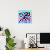 Poster Motivationnel du coureur de la venge (Bureau à domicile)