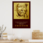 Poster Motivationnel du croquis en chef indien (Cuisine)