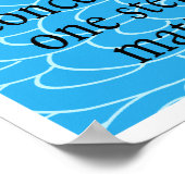 Poster motivationnel d'un pas en avant (Coin)