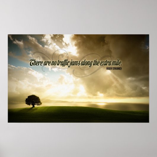 Poster Motivationnel Extra Mile (Devant)