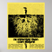 Poster motivationnel, Force femme forte (Devant)