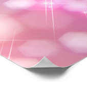 Poster motivationnel Glamorisant rose étincelles (Coin)