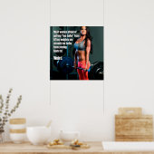 Poster Motivationnel Gym Workout (Cuisine)