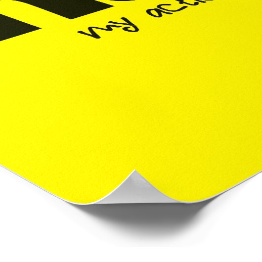 Poster Motivationnel - Mes actions Décider de mon  (Coin)