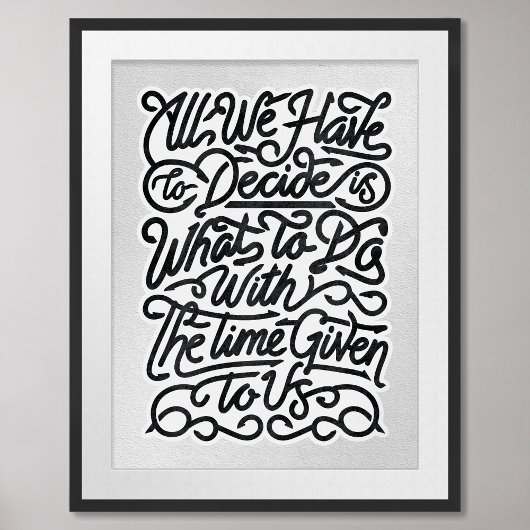 Poster motivationnel minimaliste avec devis