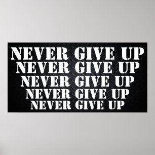 Poster Motivationnel Ne Jamais Abandonner