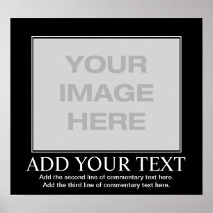 Poster Motivationnel Personnalisé - Demotivationne
