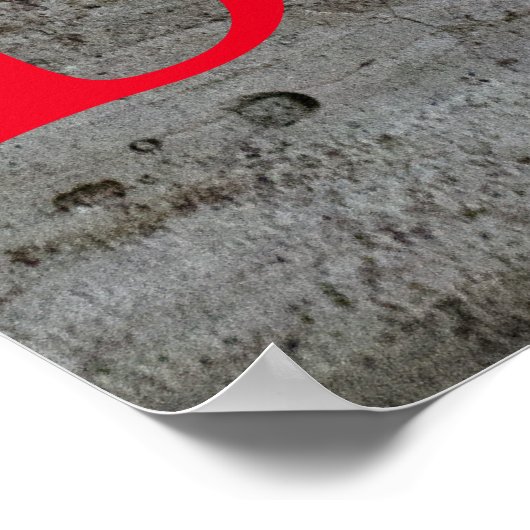 Poster Motivationnel Possibilité Citation Mur gris (Coin)