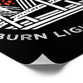 Poster Motivationnel - Puisse Les Ponts Brûler La Lumière (Coin)