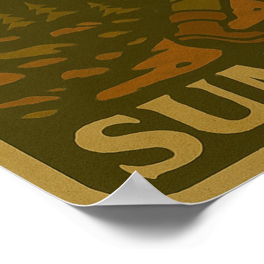 Poster Motivationnel Randonnée rétro (Coin)