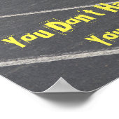 Poster Motivationnel Sport- Piste & Champ! (Coin)