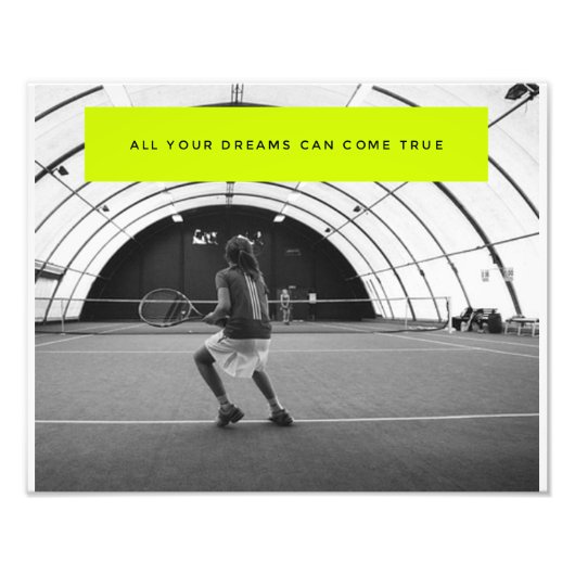 Poster Motivationnel Tennis - Inspiration (Devant)
