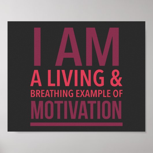 Poster Motivationnel Typographie (Devant)