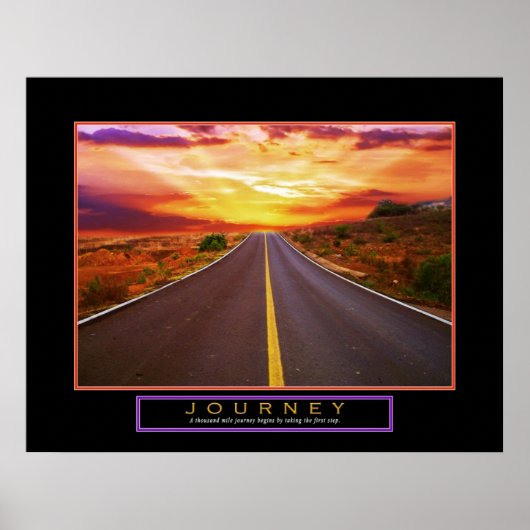 Poster motivationnel "Voyage" 22"x28" (Devant)