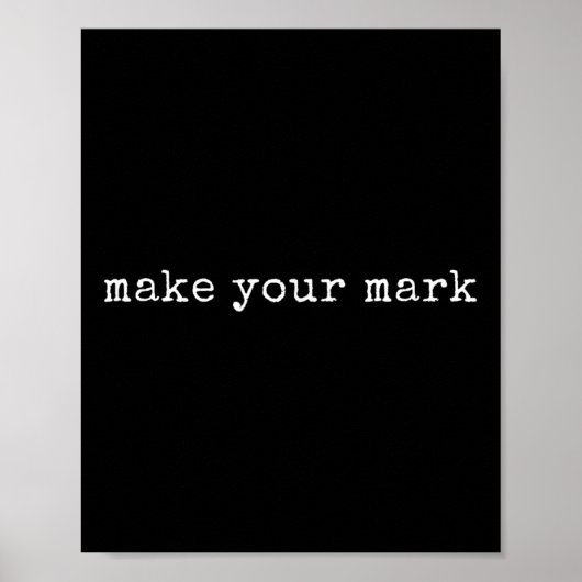 Poster Motivationnelle drôle Faites votre marque (Devant)