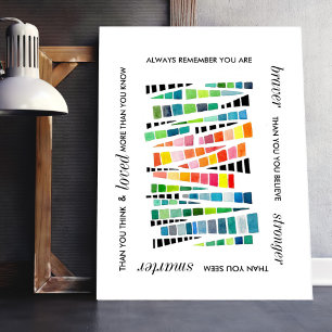 Poster Motivationnelle Inspiration Brave Citation forte